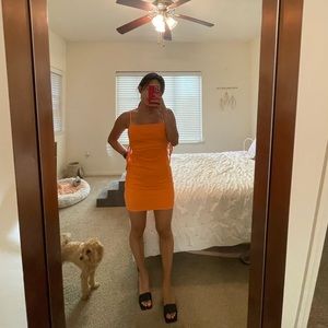 Zara CUT OUT RIB DRESS